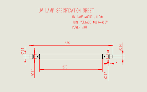 11004 UV lamp tube - Image 2