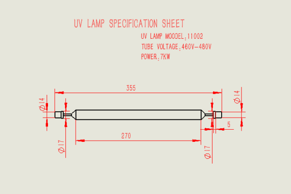 11002 UV LAMP TUBE - Image 2